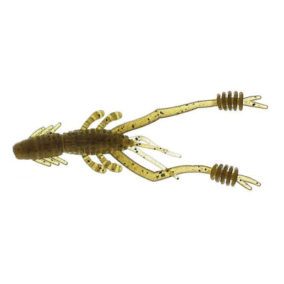 Силиконовая приманка Креветка Reins Ring Shrimp 3" (в уп. 10 шт.) цв. #002 Green Pumpkin
