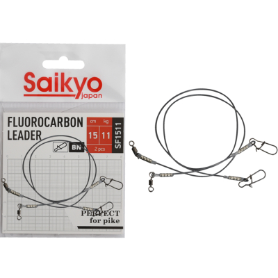 Поводок Saikyo FC Leader SF2014, 14кг/20см, 2шт