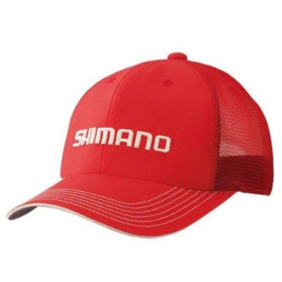 Кепка Shimano Basic Half Mesh Cap CA-032N цвет красный, р-р Regular