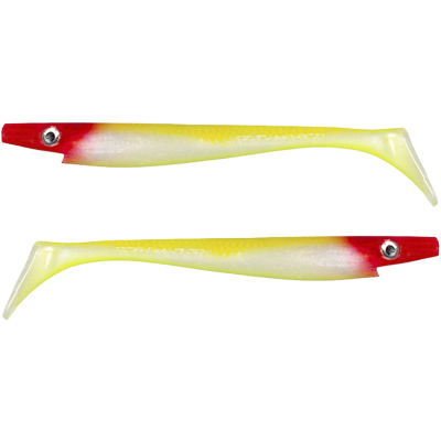 Силиконовая приманка Strike Pro Pig Shad Jr, 200 мм, 50 гр, цвет: Clown Glow (уп./2шт.) (SP-172C#SP22)