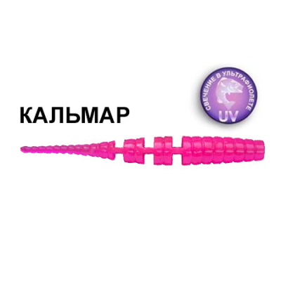 Силиконовая приманка Crazy Fish Polaris 5-45-76-6 кальмар цв. toxic pink (токсичный розовый)