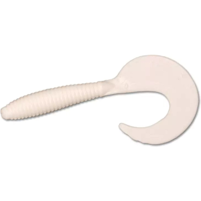 Силиконовая приманка Forsage Twister 2.4" 6см #001 White (10 шт)