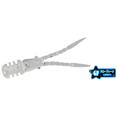 Силиконовая приманка DUO Tetra Works Chibi Burny 34мм цвет #S511 Silver Stardust