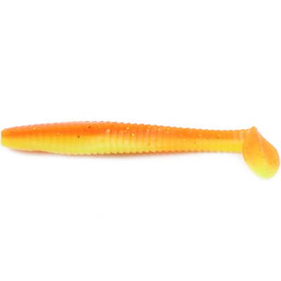 Силиконовая приманка Yaman Flatter Shad 5" цвет #25 - Sunshine (уп. 4 шт.)