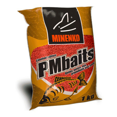 Прикормка карповая Minenko PMbaits Groundbaits 1кг. клубника