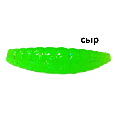Силиконовая приманка Kosadaka Maggot 30, банка (12шт), запах сыра, цвет FG