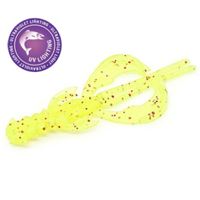 Силиконовая приманка Rampage TideHunter 2" цв. #034 - Chartreuse Red Flake UV*