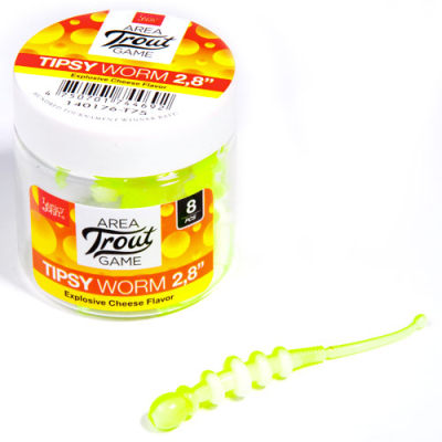 Мягкая приманка Lucky John Pro Series Tipsy Worm 2.3" цв. T75