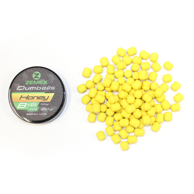 Бойлы плавающие ZEMEX Pop-Ups Dumbells Honey, 8х6 мм, 20 гр