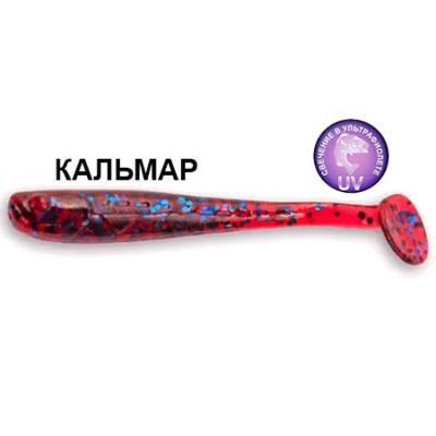 Силиконовая приманка Crazy Fish Nano Minnow 2.2" 22-55-73-6 кальмар цв. blue ruby (синий рубин)
