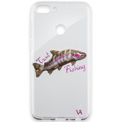 Чехол силиконовый Veduta Huawei P Smart - Trout Fishing