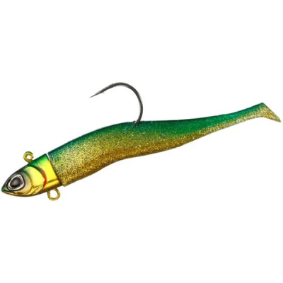 Силиконовая приманка с джиг-головкой Daiwa Morethan Seabass Rodem Mini 7g цвет G.G