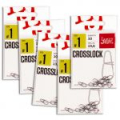 Застежки Lucky John Pro Series Crosslock 001 5х10шт. набор