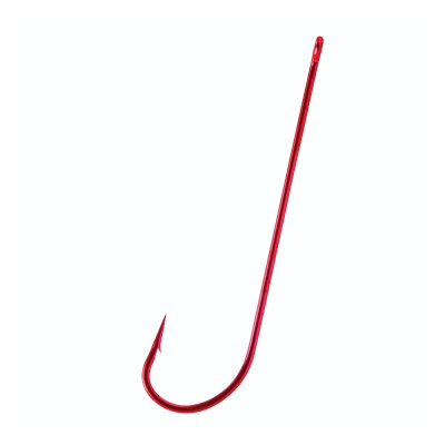 Крючок одинарный BKK Red Carlisle Bloodworm-R (A-BE-0120) #4/0 (7шт)
