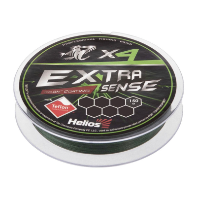 Шнур Helios Extrasense X4 PE Green 150m 0.6/10LB 0.14mm
