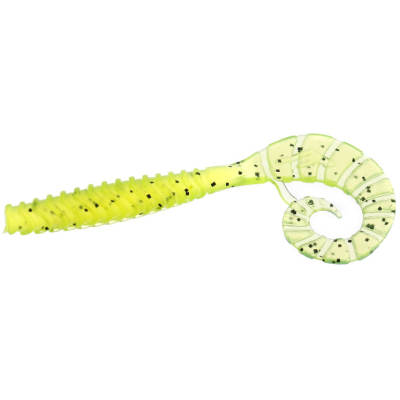 Силиконовая приманка Flagman TT-Grub 3" цв. #112 Chartreuse
