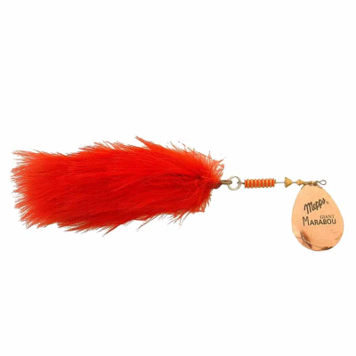 Блесна вращающаяся Mepps Giant Marabou CU Rouge