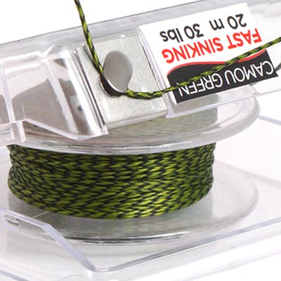 Поводковый материал Nautilus Silky Soft Fast Sinking 20lb 10м Camou Green
