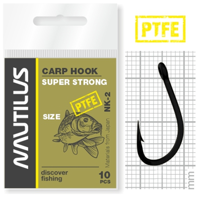 Крючок Nautilus Carp Super Strong NK-2PTFE № 2