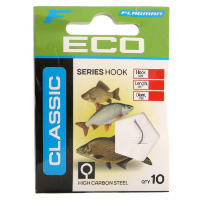 Готовый поводок Flagman Classic Hooks To Nylon 4 №10 10шт
