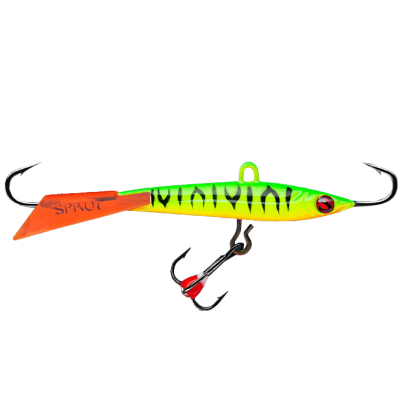 Балансир "Sprut" Hiko #7 (18g/70mm/FT + дополнительный тройник с фосфорной каплей)