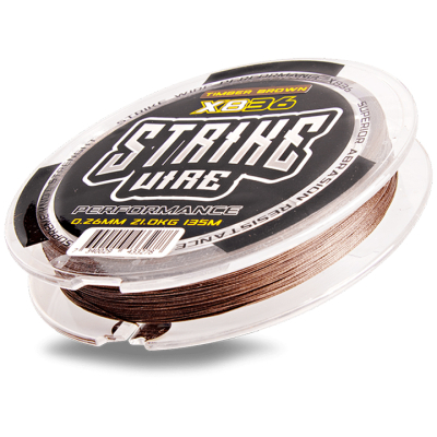 Шнур плетеный 8-жильный Strike Wire Performance X836 135m древесно-коричневый 0,34mm 28kg