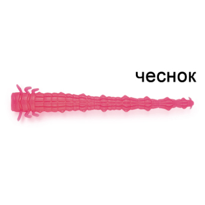 Силиконовая приманка Ojas Assa 63, Pink (fluo), 12шт/банка, аромат Чеснок