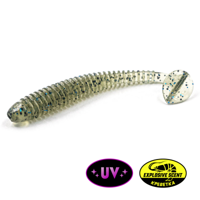 Силиконовая приманка Rampage Tide Beat 2.5" - 63мм цв. #015 - запах Креветка (уп.8шт)