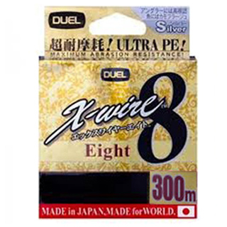 Плетеный шнур Duel PE X-WIRE 8 300m #2.5 5COLOR 20.0 kg. (0.270mm)