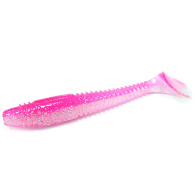 Силиконовая приманка Grows Culture Tioga Fat 3.9" цвет 417 (Deep Pink Silver Star)