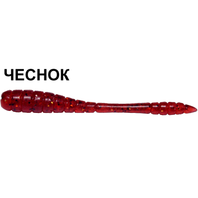 Силиконовая приманка Crazy Fish Tipsy 9-5-11-5 чеснок цв. ruby (рубин)