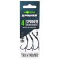 Крючок Korda Spinner Hook Sections №4 с бородкой 3шт (KRR030)