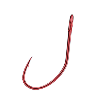 Крючки одинарные Sprut Hari S-21 RD #8 (Single Bait Hook Red) 1упак*9шт