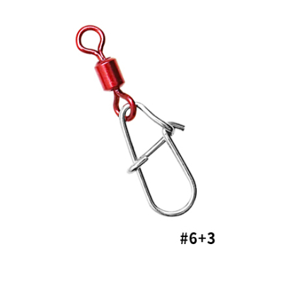 Карабин Hearty Rise Water-Drop Power Duolock Sap Color Swivel №6+3 с вертлюгом CSDS-21