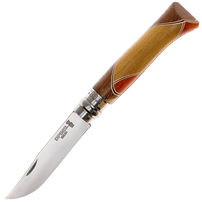 Нож складной Opinel №8 VRI Luxury Tradition Chaperon в подарочной упаковке (нержавеющая сталь)