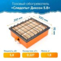 Обогреватель (плита)  инфракрасный газовый Следопыт "Диксон" кВт 5,8