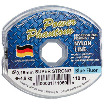 Леска Power Phantom Super Strong Blue Fluor 110м 0,14мм, 2,6 кг