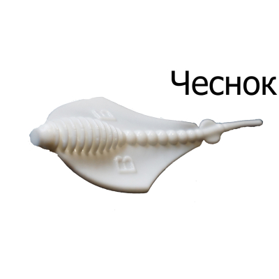 Мягкая приманка Boroda Baits Manta цв. Белый, аттр. Чеснок, 6 шт./уп.
