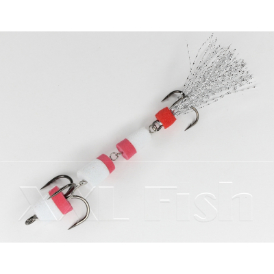 Приманка Мандула "Флажок" XXL Fish Модель 25 цв. БелыйКрасный