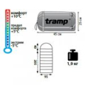 Спальный мешок Tramp Baikal 200 XL зеленый