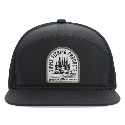 Кепка Simms 7-Panel Tech Trucker, Black