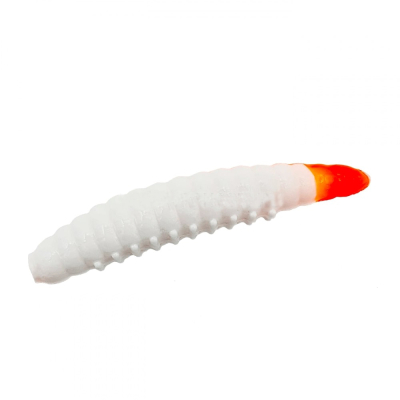 Силиконовая приманка Boroda Baits Salo 35 Floating цв. Белый/Ярко-оранжевый, 10 шт./уп. 