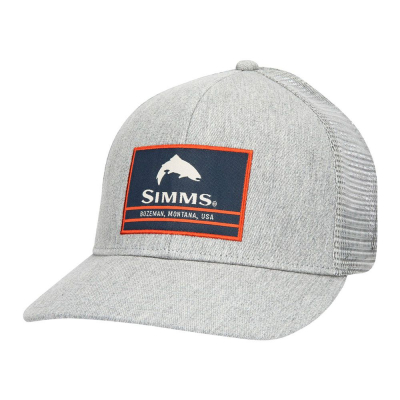 Кепка Simms Original Patch Trucker, Heather Grey