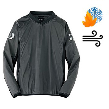 Пуловер Daiwa Wind-Block Pull-Over Jacket Cppl Grey 3XL DJ-5304