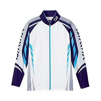 Рубашка Daiwa Wicksensor Zip-Up Shirts Long Sleeve DE-7504 размер XXXL голубая