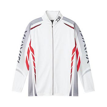 Рубашка Daiwa Wicksensor Zip-Up Shirts Long Sleeve DE-7504 размер XXL белая