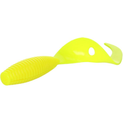 Силиконовая приманка Mikado Twister 38мм 0.6гр. цвет LEMON {10шт.} лимон, ароматизир. (PMTBT-38-LE)