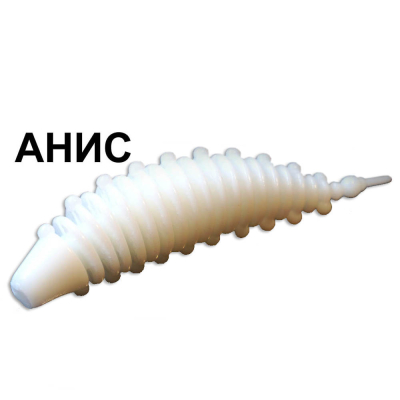 Мягкая приманка Boroda Baits Ayra Magnum цв. Белый, аттр. Анис, 5 шт./уп.