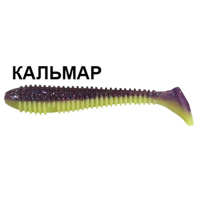 Силиконовая приманка Crazy Fish Vibro Fat 4" 15-100-41d-6 кальмар цв. 41d