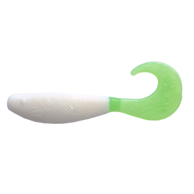 Силиконовая приманка Helios Hybrid 2,75"/7,0 см White & Green 7шт. (HS-13-016)